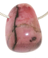 Rhodonit Trommelstein Edelstein Schmuck Ketten Anhänger - A Qualität #5101