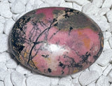 Rodonita, jabón de piedra, piedra de toque, piedra de imposición, piedra de masaje 98g, pulida - Calidad especial #6792