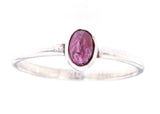 Noble Red Tourmaline - Rubellite - Ring in 935 Silver - Made in Germany - Size 58 - #5281