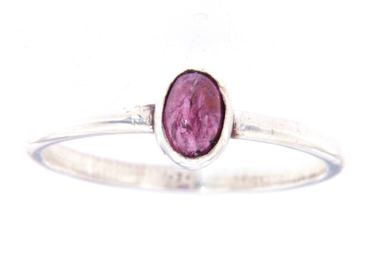 edler roter Turmalin - Rubellit - Ring aus 935er Silber - Made in Germany - Größe 58 - #5281