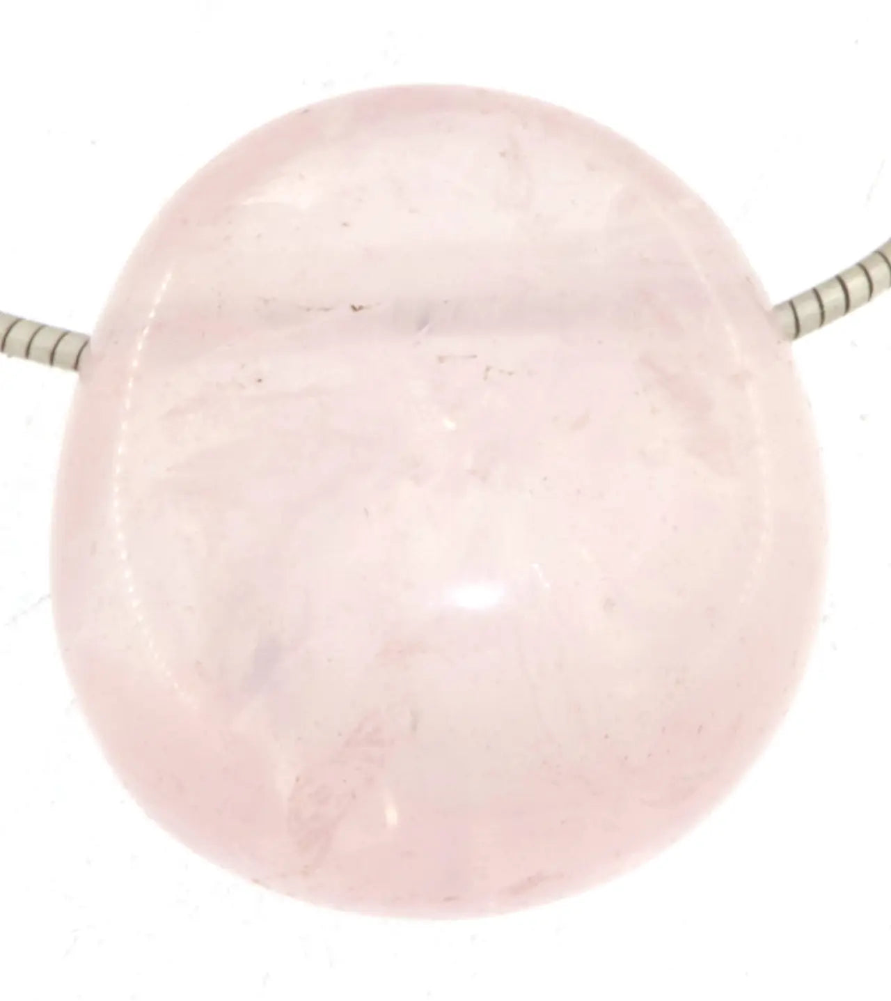 Rosenquarz Trommelstein Edelstein Schmuck Ketten Anhänger - A Qualität #5133