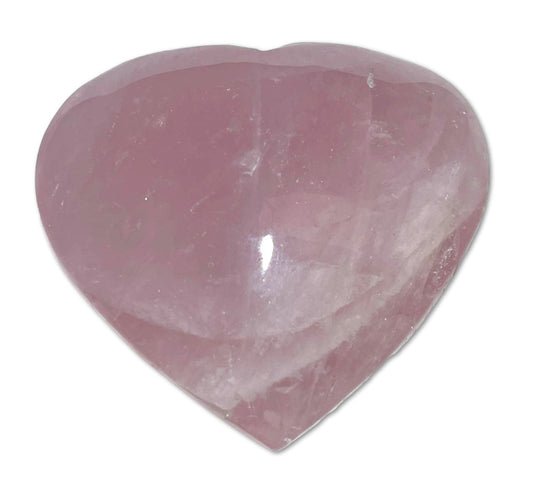 XL Rosenquarz Herz ca. 9cm - Handschmeichler - Edelstein - Mineralien - A Qualität #6022