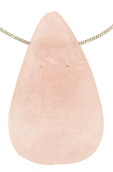 Rosenquarz Trommelstein Edelstein Schmuck Anhänger - A Qualität #6761