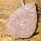 Rosenquarz Trommelstein Edelstein Schmuck Anhänger - A Qualität #6761
