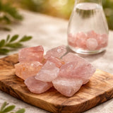 Piedras preciosas de cuarzo rosa para tratamiento de agua - agua de gemas aprox. 300g - piedras para el agua