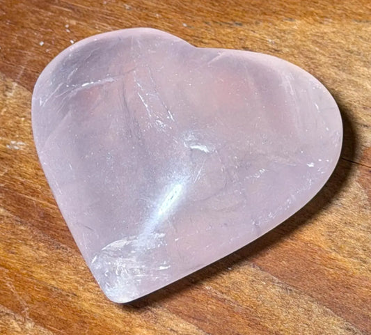 Rosenquarz Herz ca. 4,5 cm - Edelstein - Handschmeichler - Mineralien A Qualität #6024 - seelensteinchen