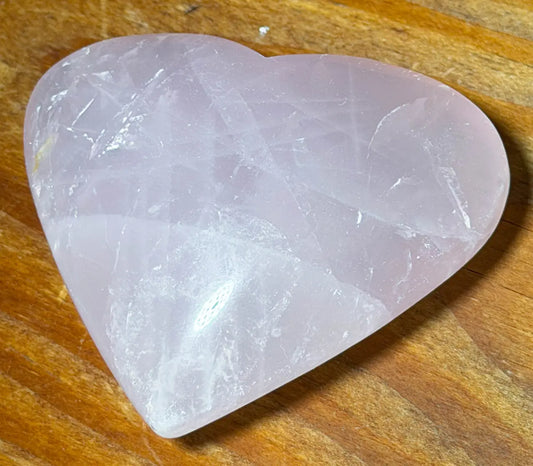 Rosenquarz Herz ca. 7,5cm - Edelstein - Mineralien A Qualität #6023 - seelensteinchen