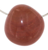 roter Jaspis Trommelstein Edelstein Schmuck Ketten Anhänger - A Qualität - #6231