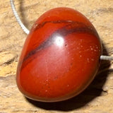 roter Jaspis Trommelstein Edelstein Schmuck Ketten Anhänger - A Qualität - #6229