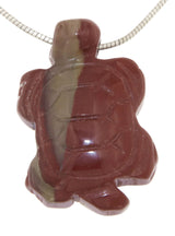 roter Jaspis - Jaspis Schildkröte Edelstein Schmuck Ketten Anhänger - A Qualität #6954
