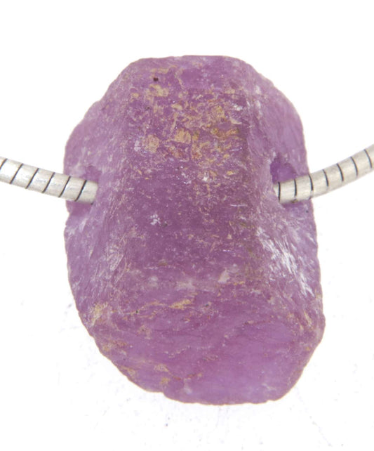 Rubin Kristall Trommelstein Edelstein Schmuck Ketten Anhänger - AA Qualität #4023