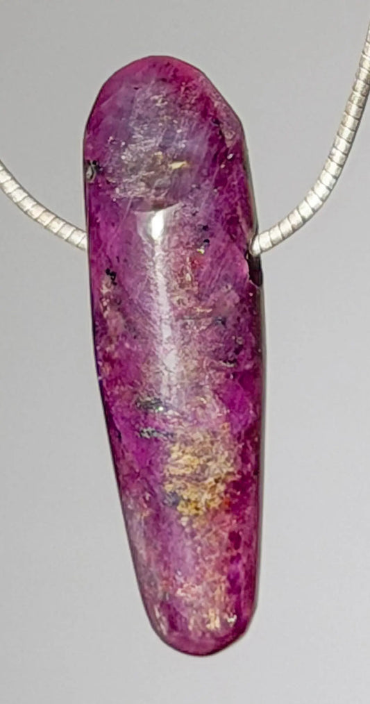 Rubin Trommelstein Edelstein Schmuck Ketten Anhänger - AA Qualität #7216