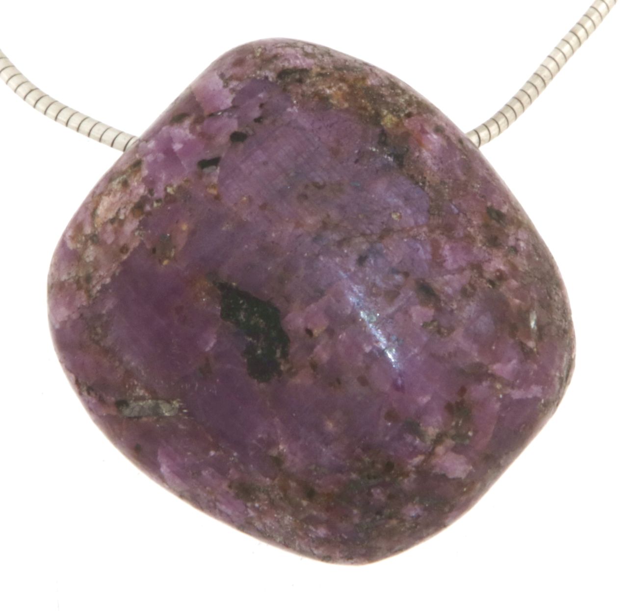 Rubin Edelstein Trommelstein Schmuck Ketten Anhänger - A Qualität #0101