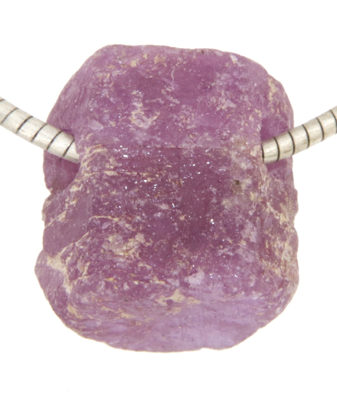 Rubin Kristall Trommelstein Edelstein Schmuck Ketten Anhänger - AA Qualität #2962