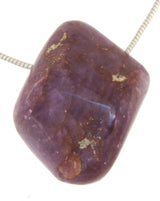 Rubí rodado, piedra preciosa, joya, colgante de collar - Calidad A #4024