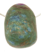 Rubin Fuchsit Trommelstein Edelstein Schmuck Ketten Anhänger - A Qualität #0111
