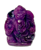 Figura de Ganesha de rubí - Tallada a mano - Gema calidad AAA #7295