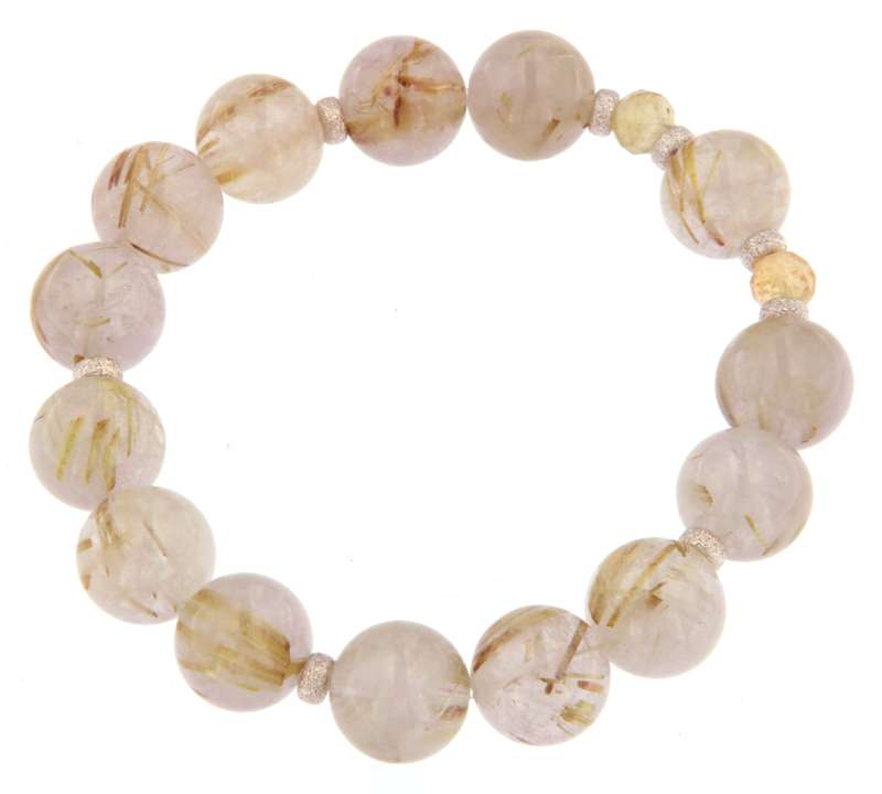Rutilquarz - Edelstein Schmuck Armband - 925er Silber - #5775