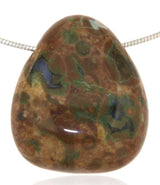 Ryolith Trommelstein Edelstein Schmuck Ketten Anhänger - A Qualität #2324