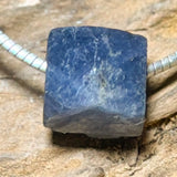 Saphir Edelstein Trommelstein Schmuck Ketten Anhänger #5236 - seelensteinchen