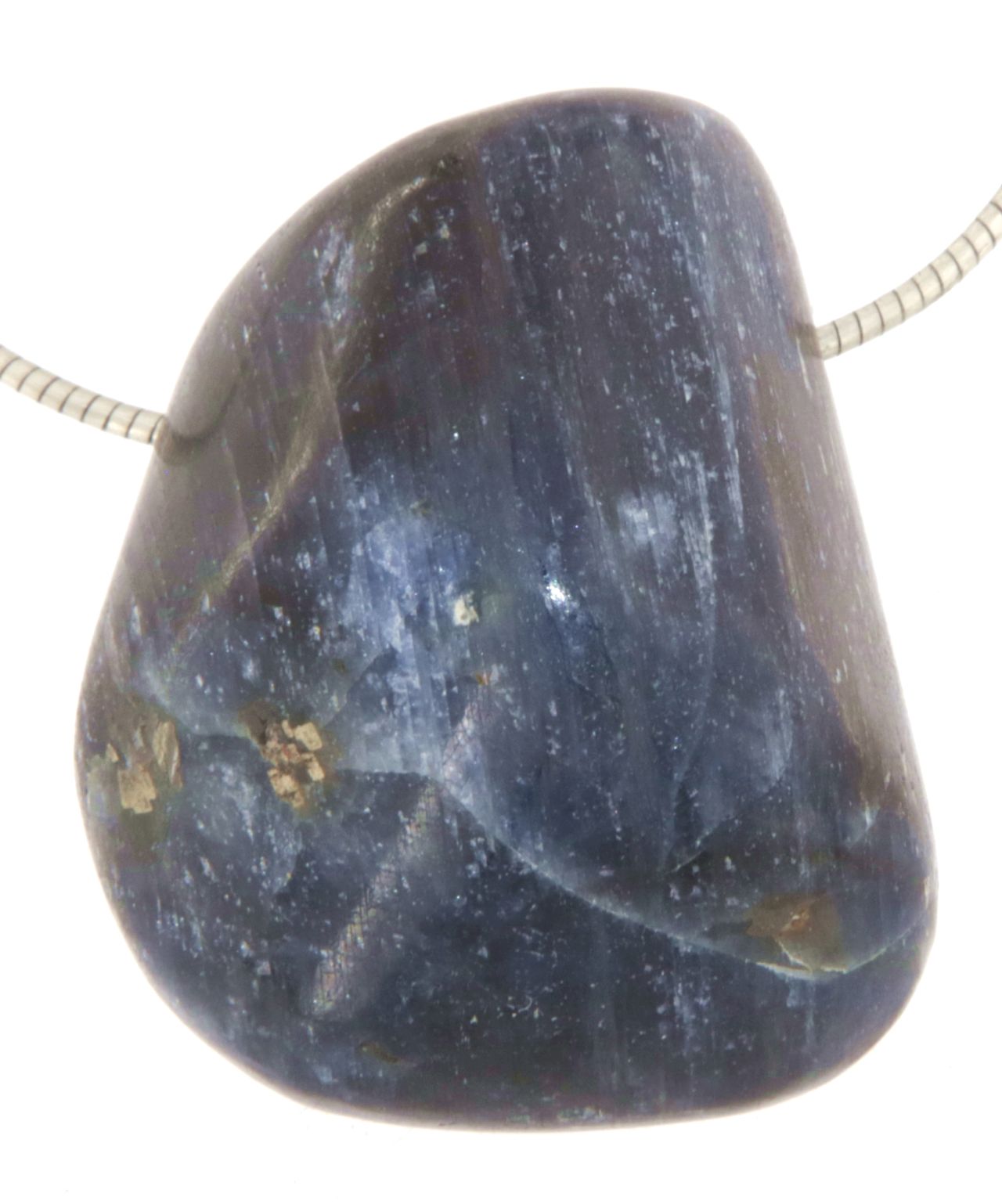 Saphir Trommelstein Edelstein Schmuck Ketten Anhänger #5237