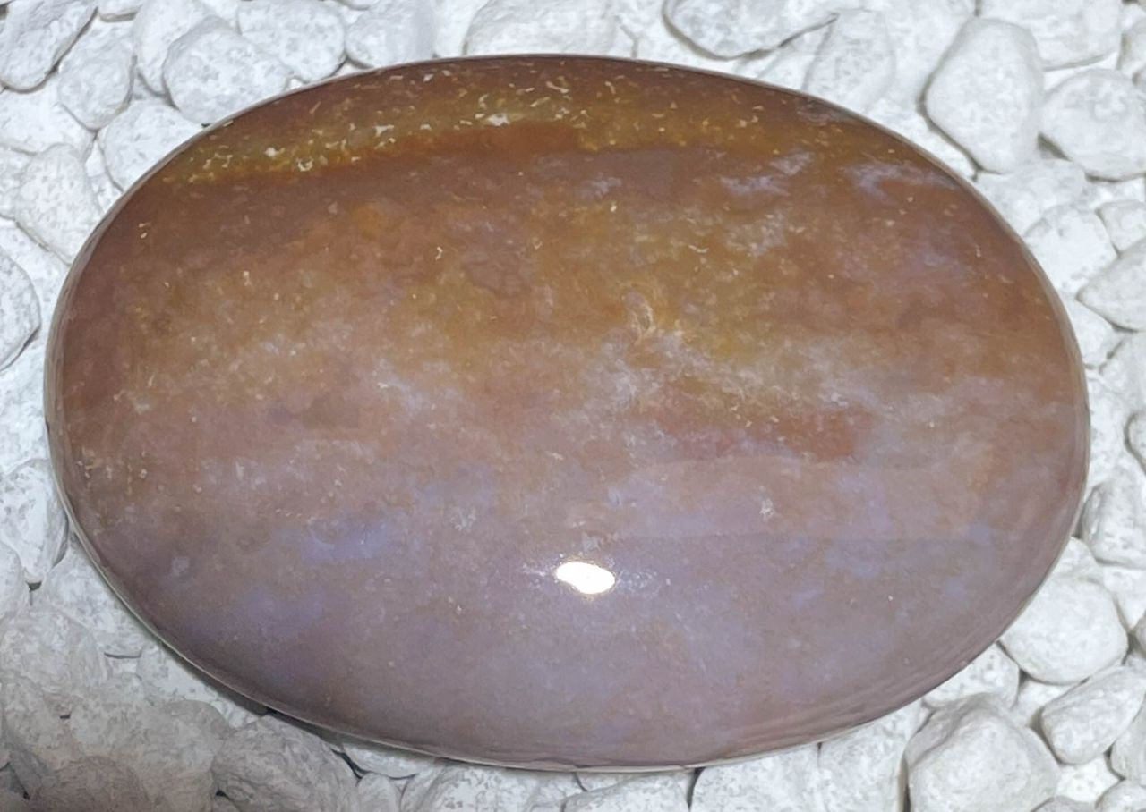 Sardonyx Seifenstein A Qualität XL - Massage 7x5x2cm - Seifenstein - Edelstein - Handschmeichler #6321
