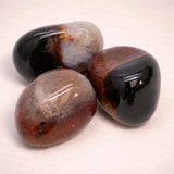 Sardonyx Edelstein - Trommelstein - Handschmeichler - A Qualität #5441