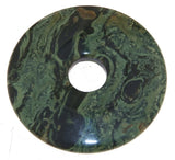 edler Schlangenjaspis Donut - PI Scheibe - Edelstein Anhänger 53mm - A Qualität #7338