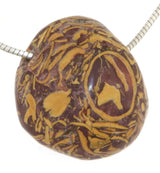 Schlangenhautjaspis - Jaspis Trommelstein Edelstein Schmuck Ketten Anhänger - A Qualität #2329