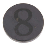 Placa de Shungit para móvil Infinity - Símbolo de ocho del infinito - redonda 30mm pulida - Placa de protección