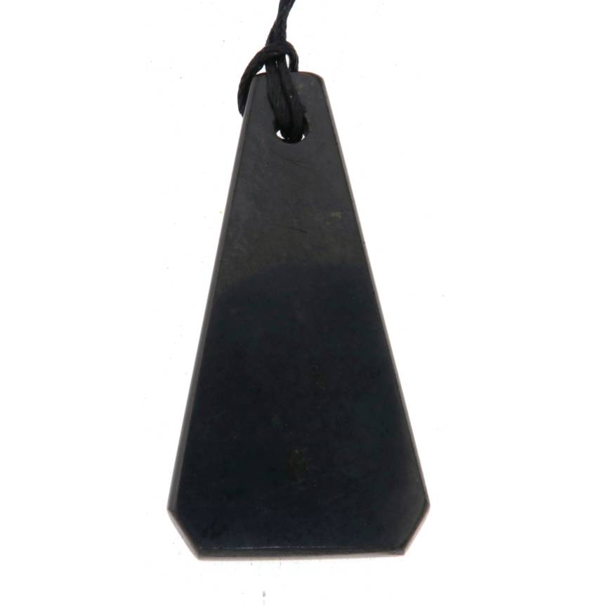 Freeform Schungit Edelstein Schmuck Ketten Anhänger - A Qualität #5502