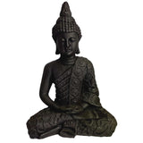 XL Schungit Buddha Figur - Gravur - Edelstein 23 cm #6781