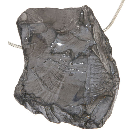 Edelschungit - Edel Schungit - Elite Shungite Trommelstein Edelstein Schmuck Anhänger - A Qualität #6778