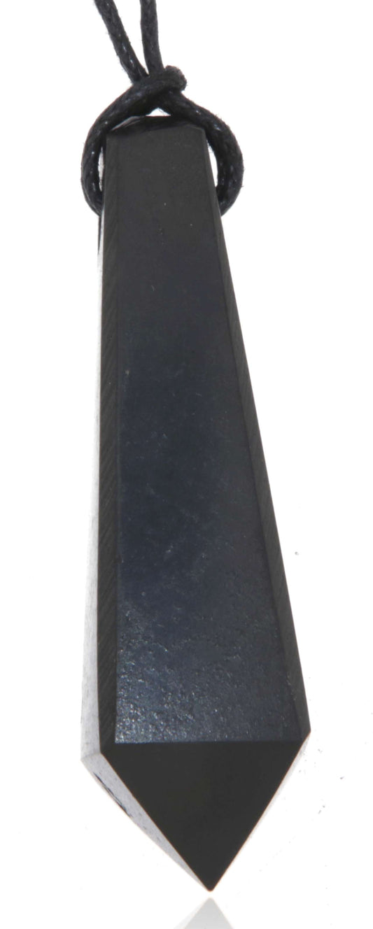 hochwertiger Schungit Edelstein Anhänger - Kristall - A Qualität #6423