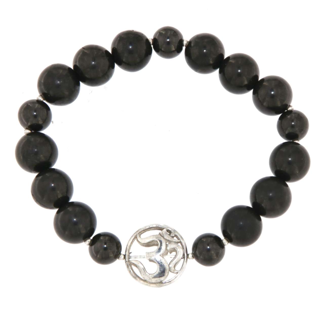 Schungit - Edelstein Schmuck Armband - 925er Silber - #5777