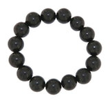 Elegant Shungite Gemstone Bead Bracelet - Jewelry - #0449