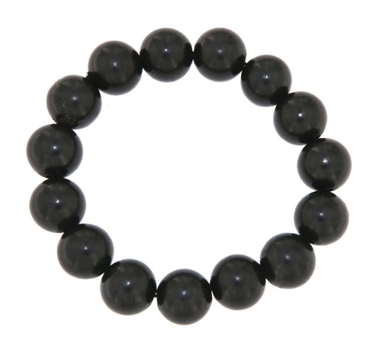 edles Kugel Schungit Edelstein Armband - Schmuck - #0449