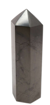 Schungit Obelisk 10cm - poliert - Edelstein #6550