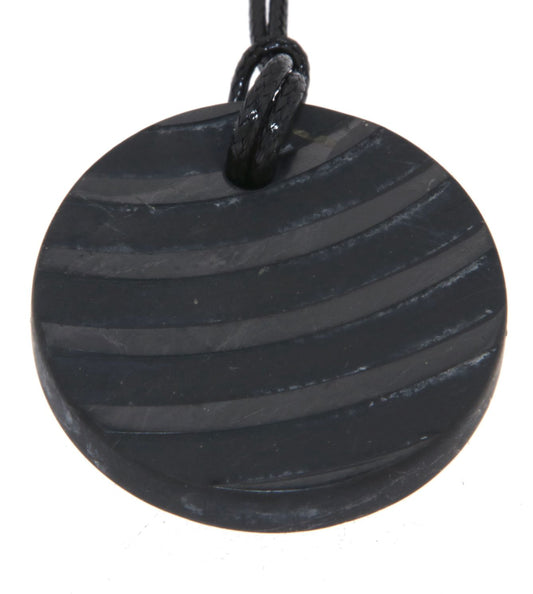 Schungit Edelstein Schmuck Ketten Anhänger - A Qualität - #5524
