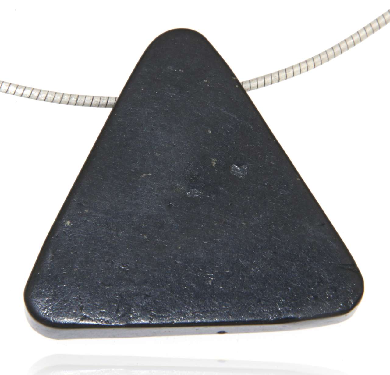 hochwertiger Schungit Dreieck Edelstein Schmuck Ketten Anhänger - A Qualität #4133