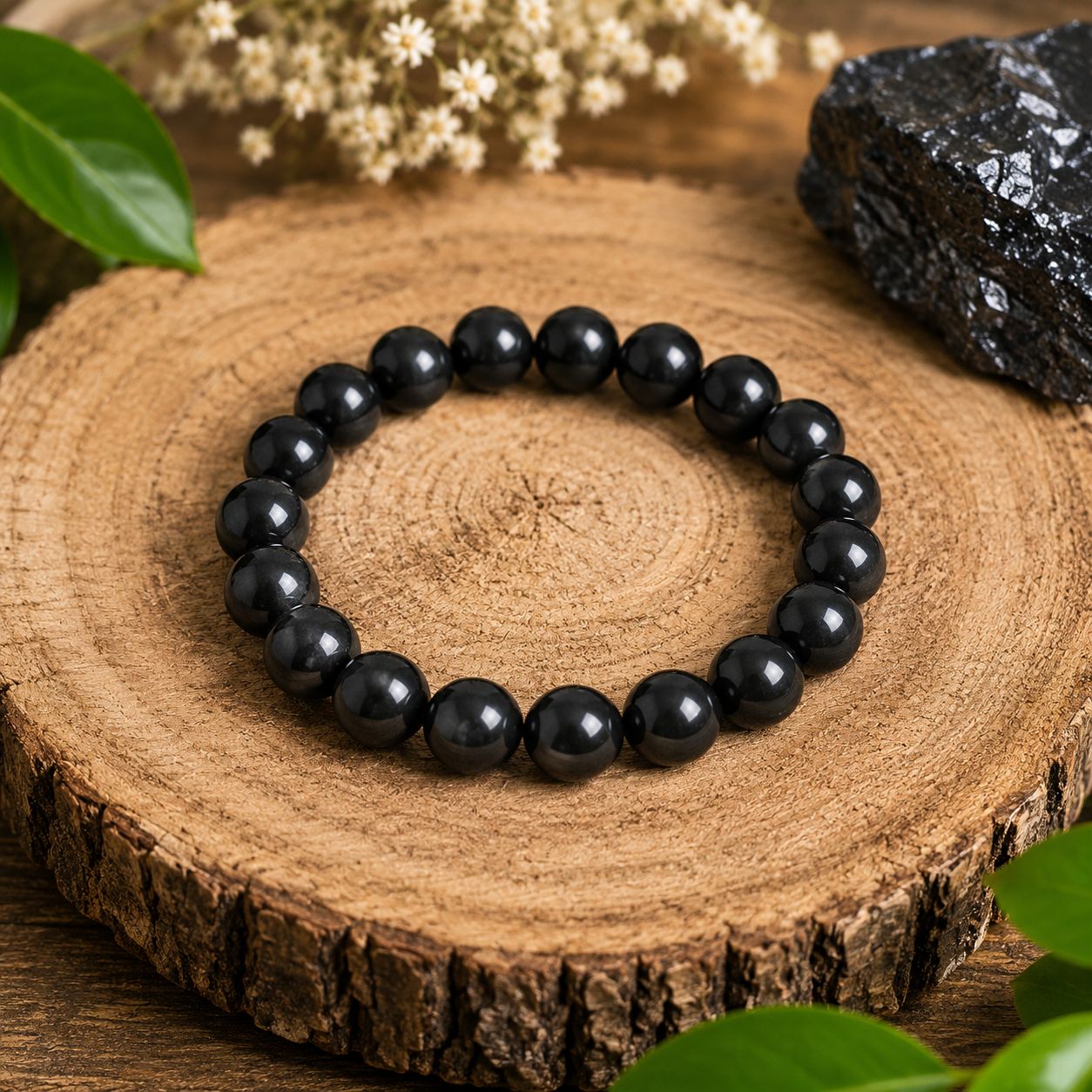 schungit-edelstein-kugel-armband-schmuck-heilstein-10mm-110726