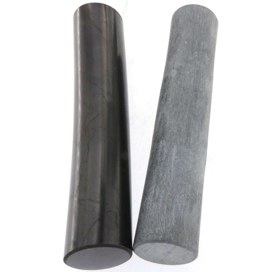 Schungit Pharaonenstäbe + Talkchlorid Pharao Zylinder poliert 15cm #6788
