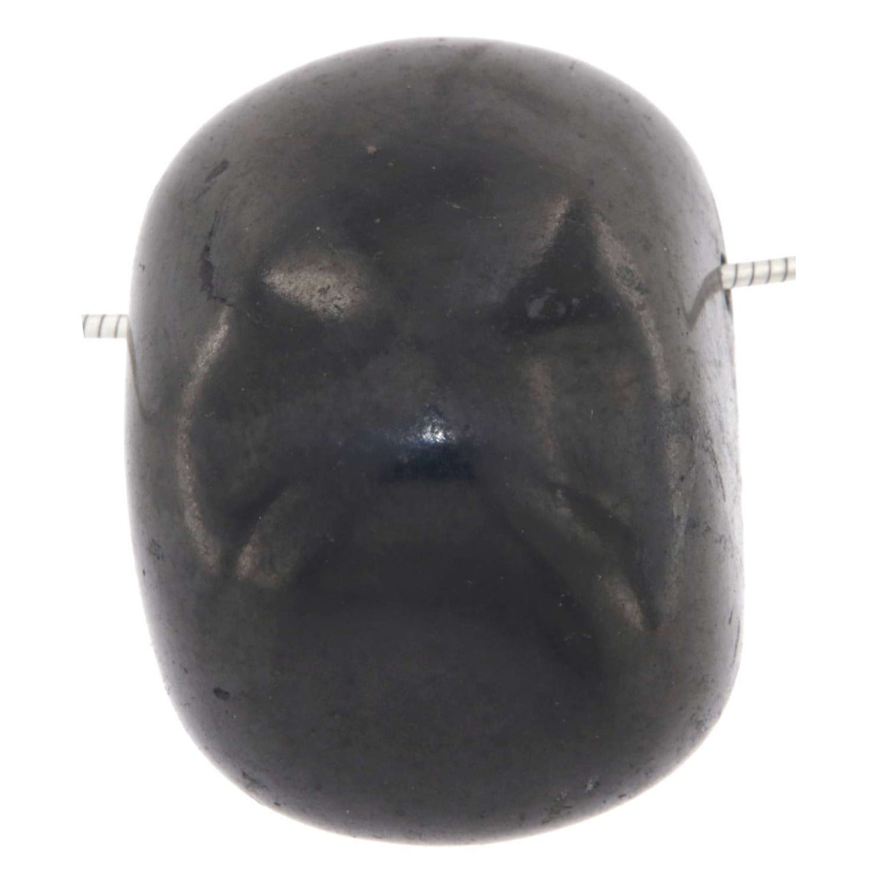 XL Schungit Trommelstein Edelstein Schmuck Ketten Anhänger - A Qualität #5449