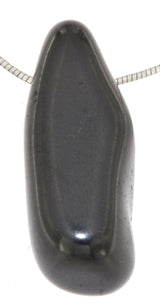 Schungit Trommelstein Edelstein Schmuck Ketten Anhänger - A Qualität #2990