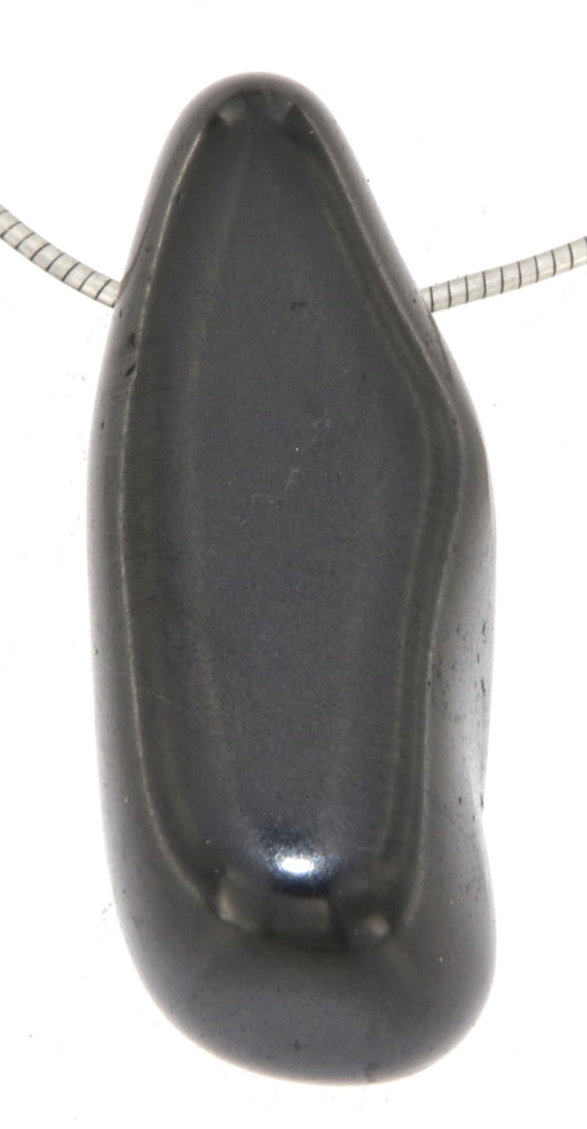 Schungit Trommelstein Edelstein Schmuck Ketten Anhänger - A Qualität #2990