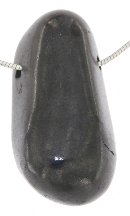 Schungit Trommelstein Edelstein Schmuck Anhänger - A Qualität #5116