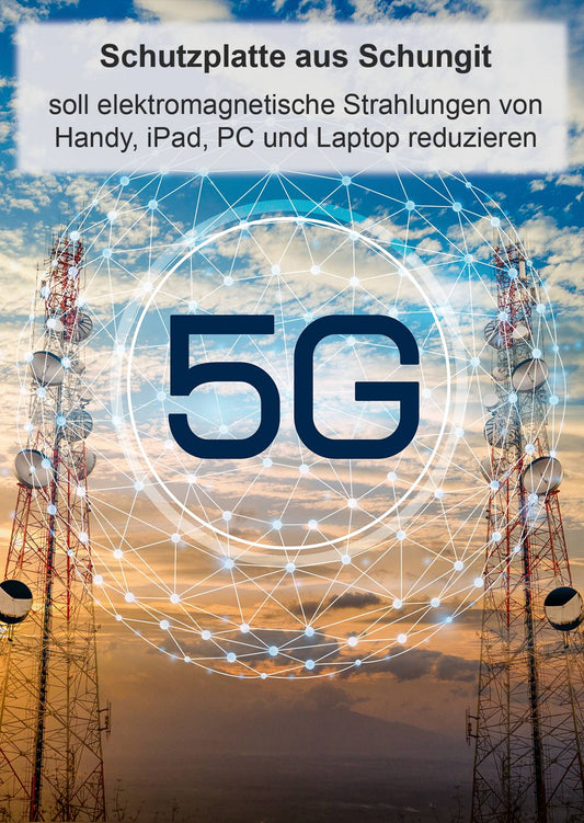 50mm Schungit Tablet - Laptop Platte poliert - Schutzplatte - rund