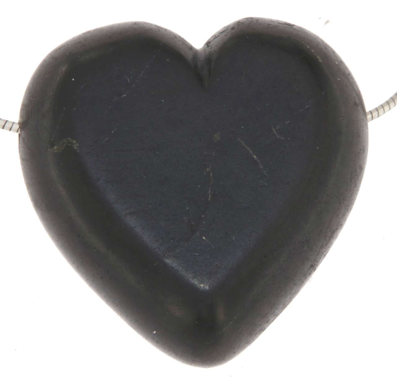 Schungit Herz Trommelstein Edelstein Schmuck Ketten Anhänger - A Qualität #7053