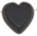 Shungit Corazón Piedra Tamborilada Gema Joyería Colgante de Collar - Calidad A #7053