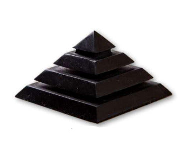 Schungit Pyramide Sakkara - Edelstein poliert